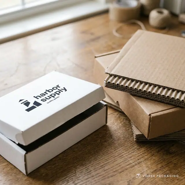 White corrugated
