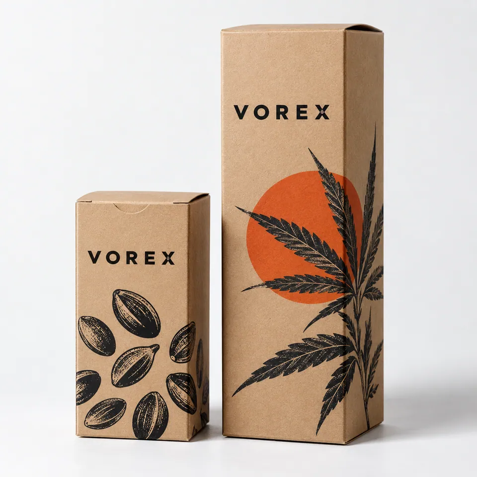 Custom Hemp Oil Boxes by Vorex