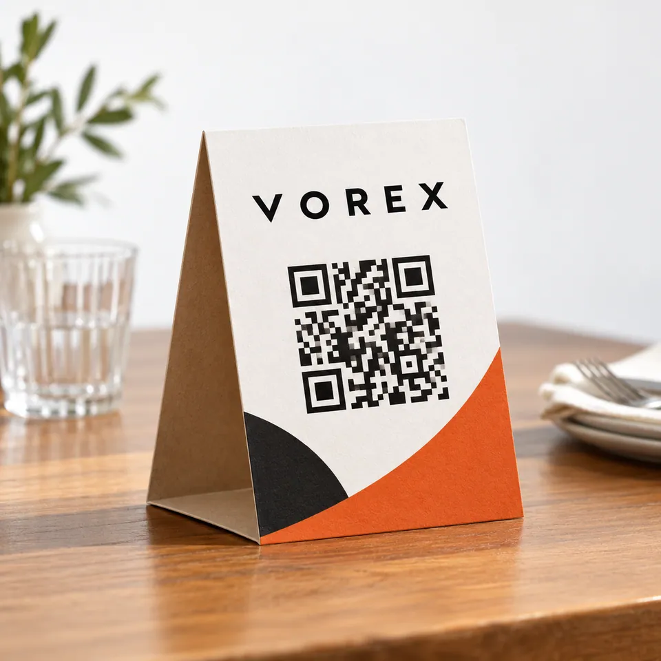 Custom Table Tents by Vorex